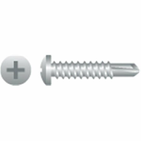 STRONG-POINT 10-16 x 0.63 in. Phillips Pan Head Screws Zinc Plated, 10PK P105